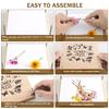 Flower Press Kit Wooden Professional Flower Leaf Press Kit DIY Pressed Flower Plant Preservation Kit Reusable Flower Press Kit