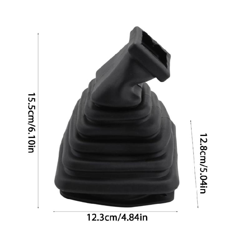 Reinforced Elastic Dust Covers Shield for Hydraulic Levers Protective Rubber Sleeves Construction Vehicle Handles 2pcs