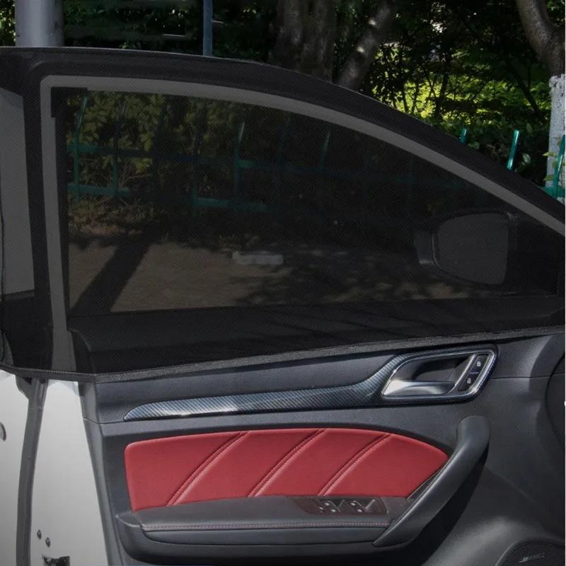 Car Window Screen Sun Shade & Insect Proof Mesh Net for Side Windows Easy Install Universal Auto Accessories for Summer Camping