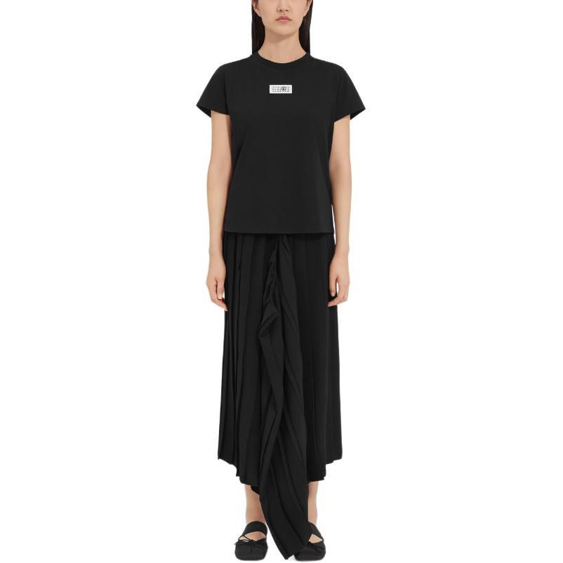 MM6 Maison Margiela Logo Patch Crewneck T Shirt Women's S52GC0327S24312-900