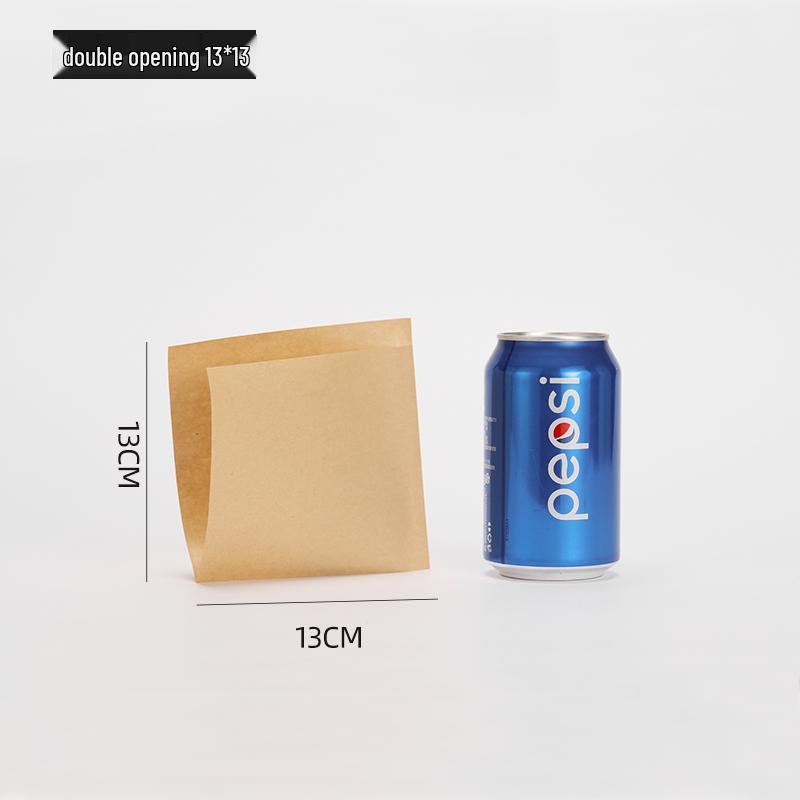 Oil-Proof Kraft Paper Food Bag for Pancakes, Roujiamo, Shaobing, and Barbecue Snacks