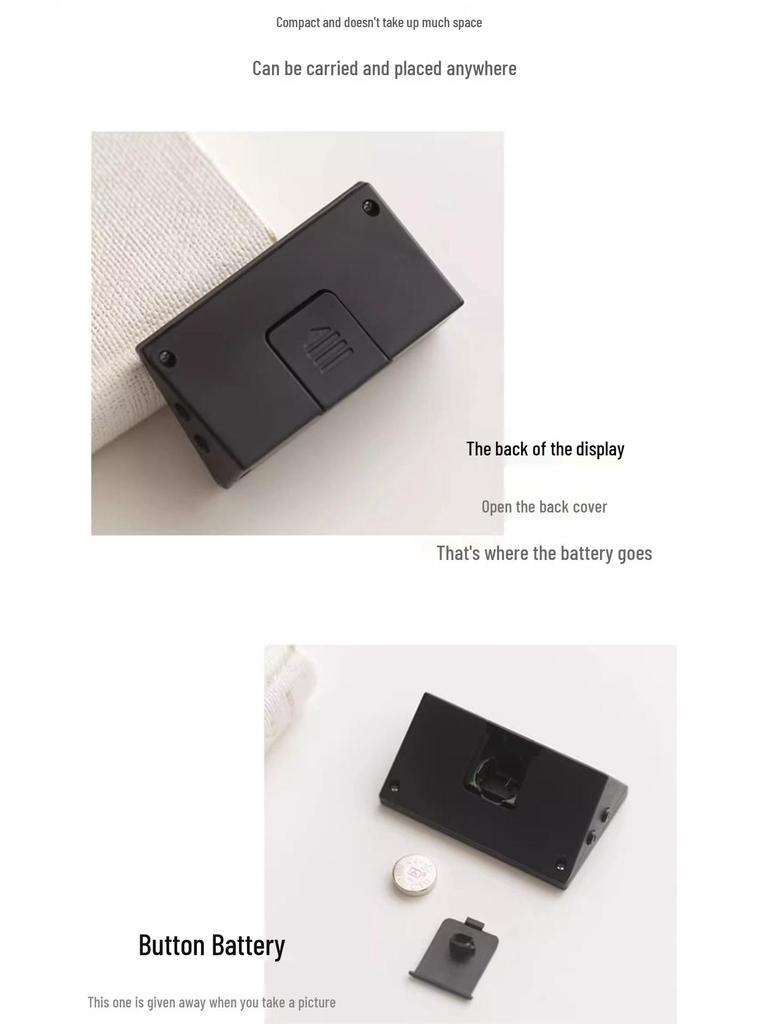 Mini Portable Desktop Clock: Cute, Simple, Small Table Clock for Students - Ideal as a Tabletop Ornament or Desk Accessory.