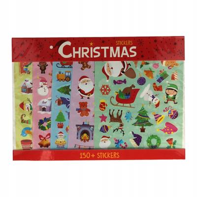 Classic Stickers Christmas Santa Claus 150+ Pieces 5 Sheets