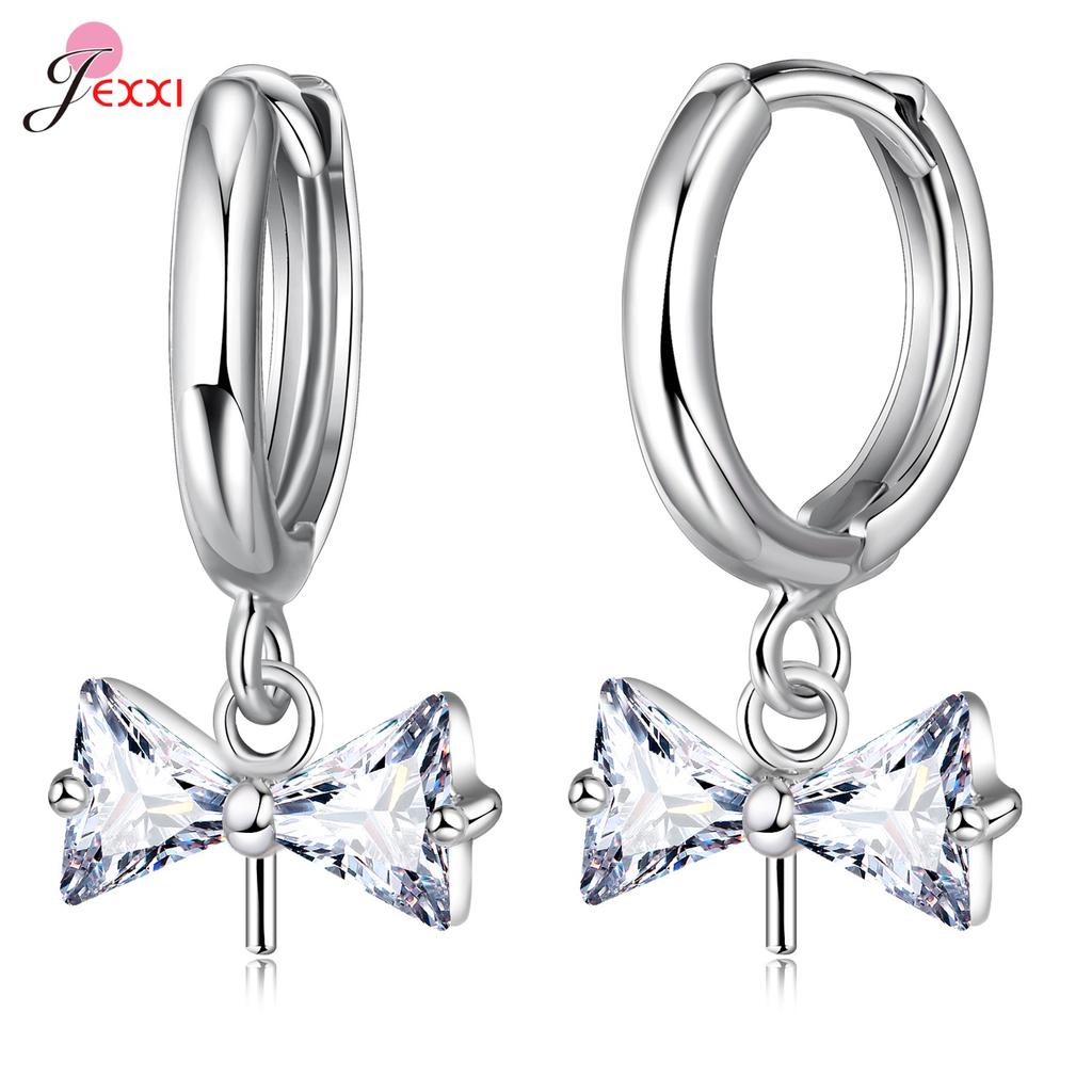 Marcatura Gioielli Fai da Te Argento 925 Componenti per Orecchini in Cristallo Chiusure Ganci Per Donne Accessori Fatti a Mano Economici