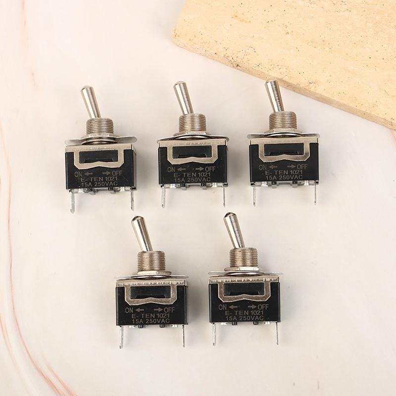 5Pcs Heavy Duty Car Boat Rocker Toggle Switch 15A 250V 2Pin Spst On/Off Rocker Switches With Waterproof Boot Spst Rocker Switch