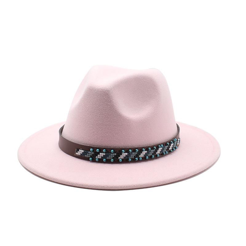 British Woolen Jazz Top Hat Men And Women Big Eaves Hat Big Eaves Felt Hat Trendy Hat
