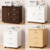 Office Desk with Movable Under-Storage and File Cabinets