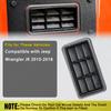 ABS Rear Tailgate Vent Air Outlet Net for Jeep Wrangler JK 2010-2018 5058636AD 05058636AB Back Panel Air Vent Grille