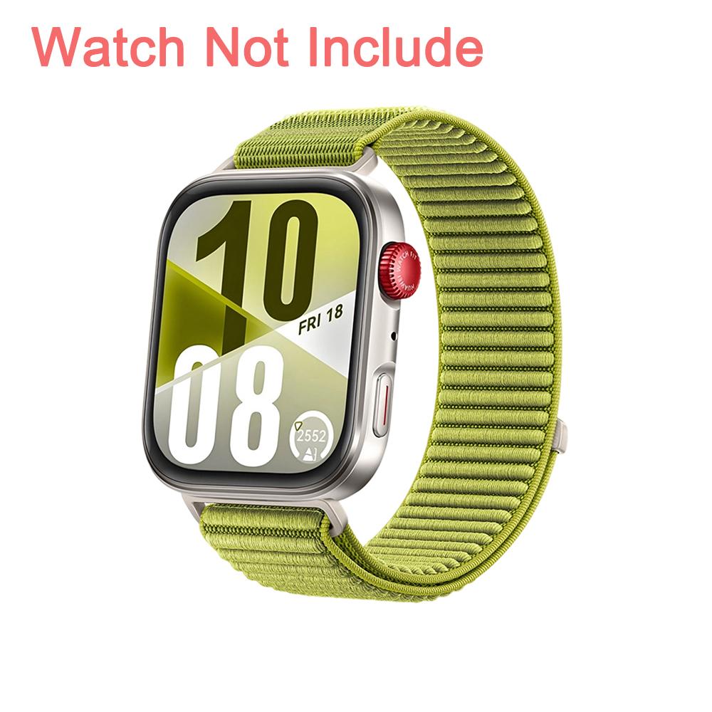 

Nylon Loop Strap for Huawei Watch Fit 4 Pro Offical Replacement Wristband for Huawei Fit 3 4/Fit 4 Pro Men Women Nylon Strap For Huawei Fit 3 4 зелений