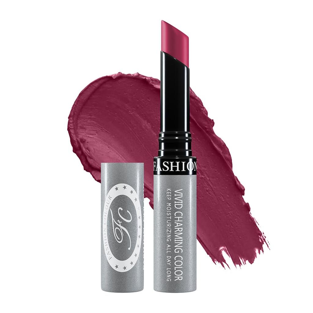 FASHION COLOUR Kissproof Non Transfer Lipstick | Water Resistant & Smudge Proof | Non-Drying | Lightweight | Long Stay Upto 15Hrs | Boysenberry