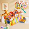 8-in-1 Hammering Pounding Toys For Kids Fishing Game 6 Sides Wooden Activity Cube Baby Toys Birthday Gifts For Boys Girls