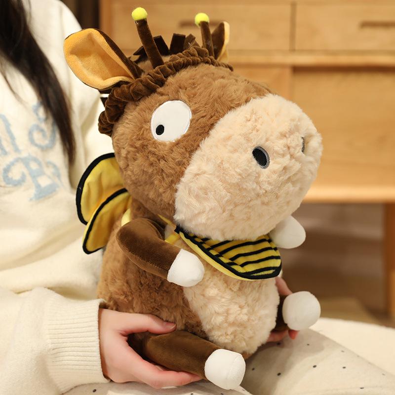 Little Donkey Plush Toy Cute Cute Rag Doll Bee Donkey Doll Birthday Gift Doll