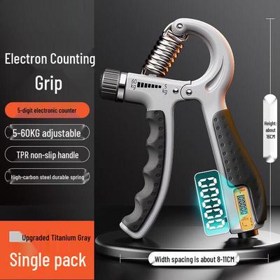 Poignée de musculation réglable avec compteur électronique