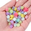 100pcs/lot Candy Color Square Plastic Beads 8mm Loose Spacer Beads For Jewelry Making DIY Crafts Necklace Bracelet Accessories