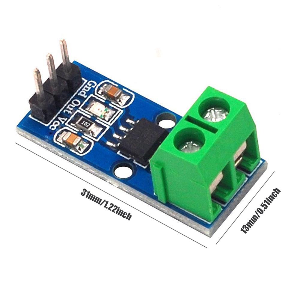 5/10Pcs 5A/20A/30A ACS712 Current Sensor Module Detector Range Hall Effect Current Sensor Module Range Current Sensor Board