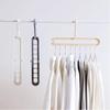 9 Hole Space Saving Clothes Hanger Closet Organizer Multifunctional Drying Rack for Scarves Clothes and Accessories