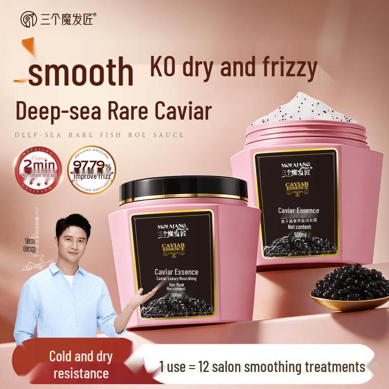 Three Hair Wizards Caviar Hair Mask & Conditioner (2x500ml)