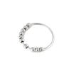 New Stainless Steel Anxiety Spinner Rings Anxiety Ring with Beads Stress Relief Fidget Rings for Women Men Fashion Jewelry Gift