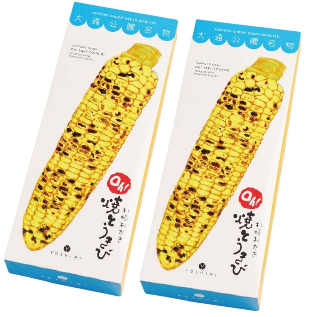 

Yoshimi Жареная кукуруза 2 Сувенир Хоккайдо Рисовый подарочный набор Набор наклеек О! (6 пакетов, коробок) Крекеры, Снеки,