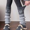 Fair Isle Leg Warmers Wool Blend Sock Cuffs Warm Keeping Calf Socks  Street Wear