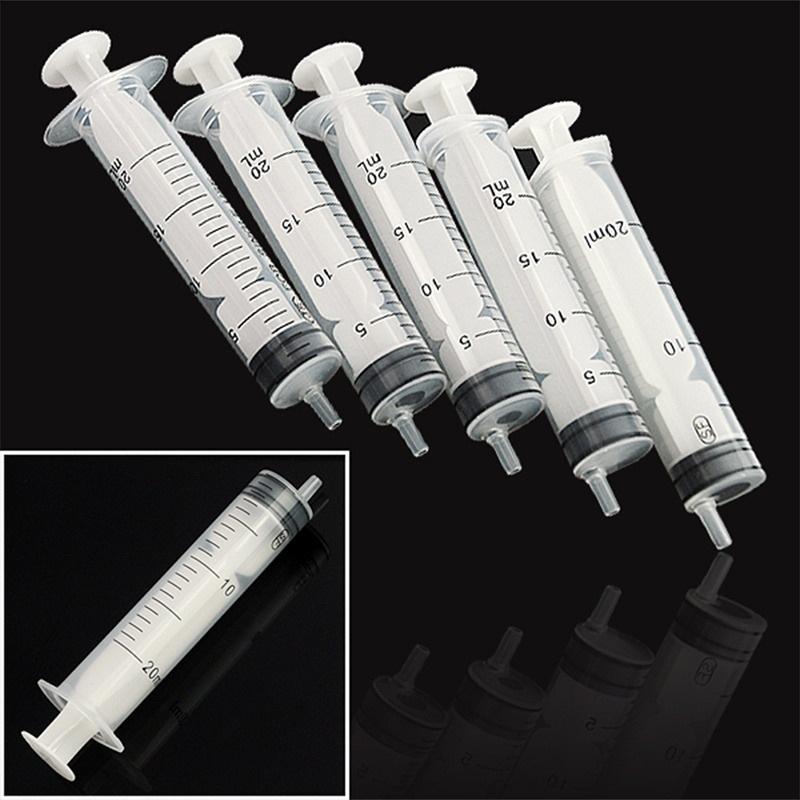 1pcs Plastic Syringe Liquid Lubricant Measuring Tool 20 ml