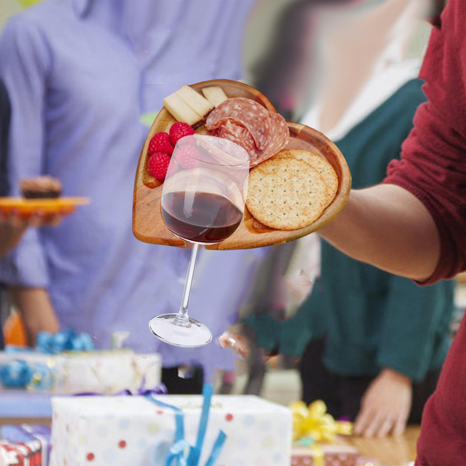 

Тарелка для закусок Деревянный подарок Легкий с подставкой для напитков Поднос для закусок Подставка для кексов для ресторана Вечеринка Свадьба Печенье Мясные изделия