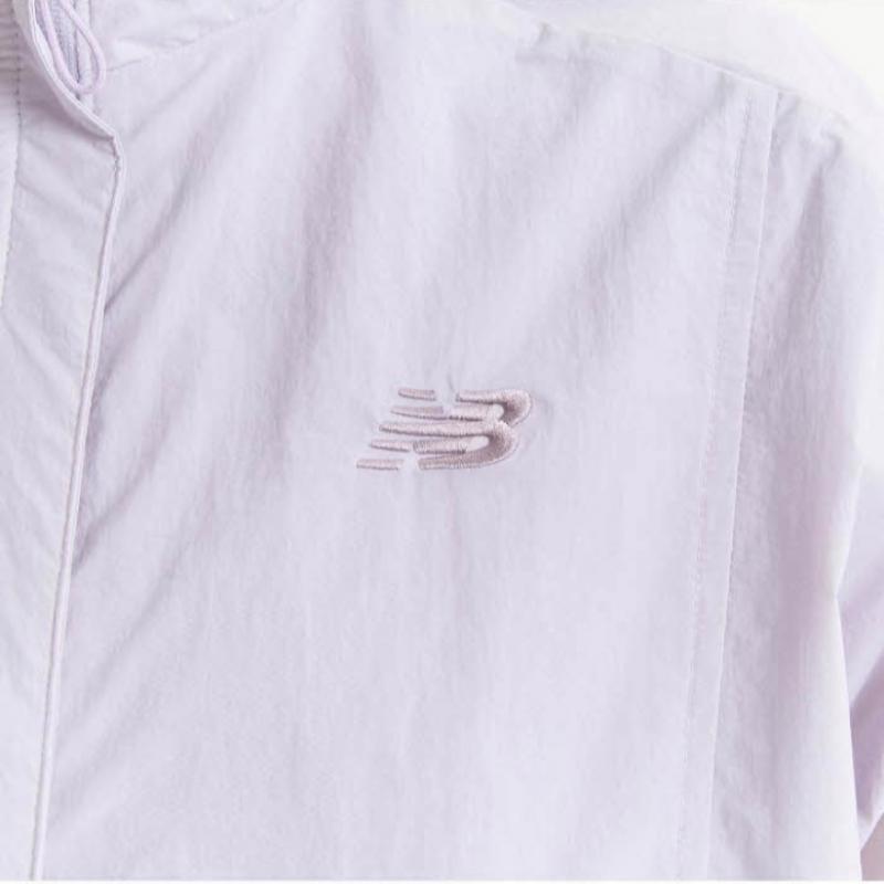 New Balance Jacket Rqk Nbnme2w412 70 Women Lightweight Semi Crop Stand Neck Wovenza