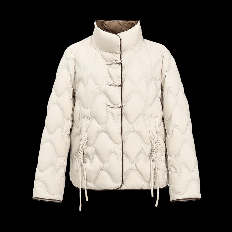 Women's Two-Tone Patchwork Short Down Jacket