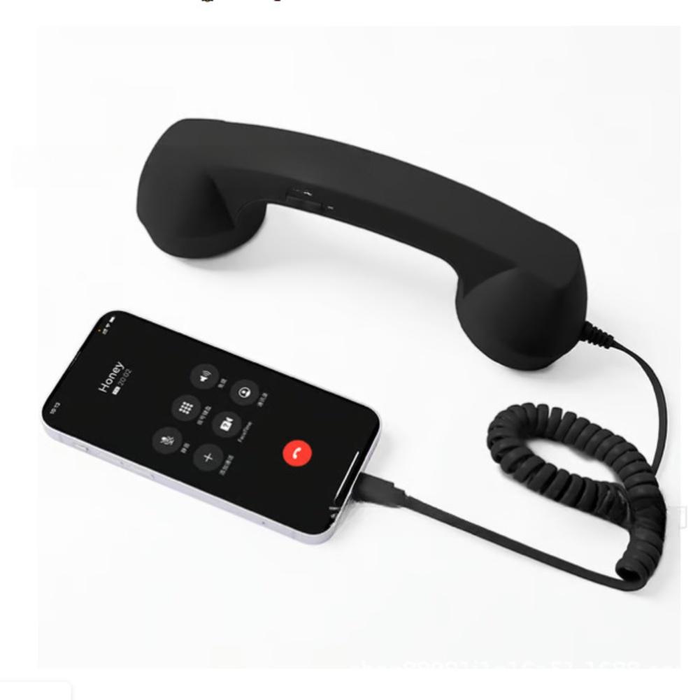 Built-in Speaker Retro Handset Type-C Handset Clear Call Audio