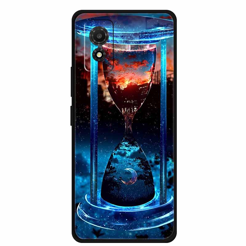 Phone Case For TCL 501 Case TCL501 Painted Cat Silicone Protective Cover for TCL 501 T433D 2024 Bumper Protector Fundas Coque