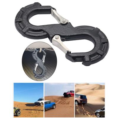 S Shape Steel Slip Hook Winch Hook Universal Heavy Duty Quick Release Automotive Winch Hook Steel Latch Winch Hook