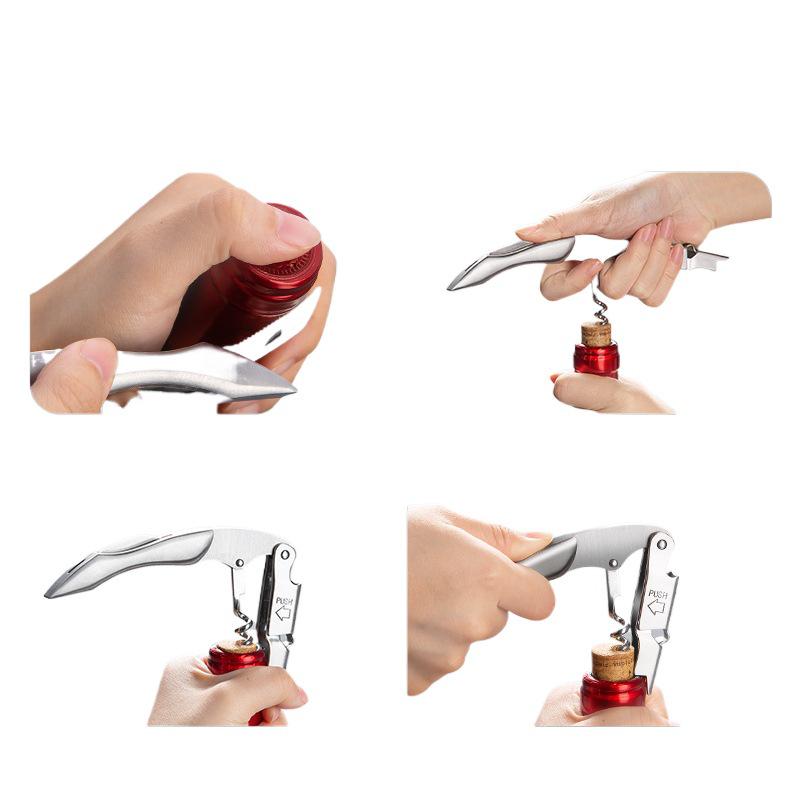Stainless Steel Wine & Beer Opener – Multifunctional Waiter's Corkscrew Knife.