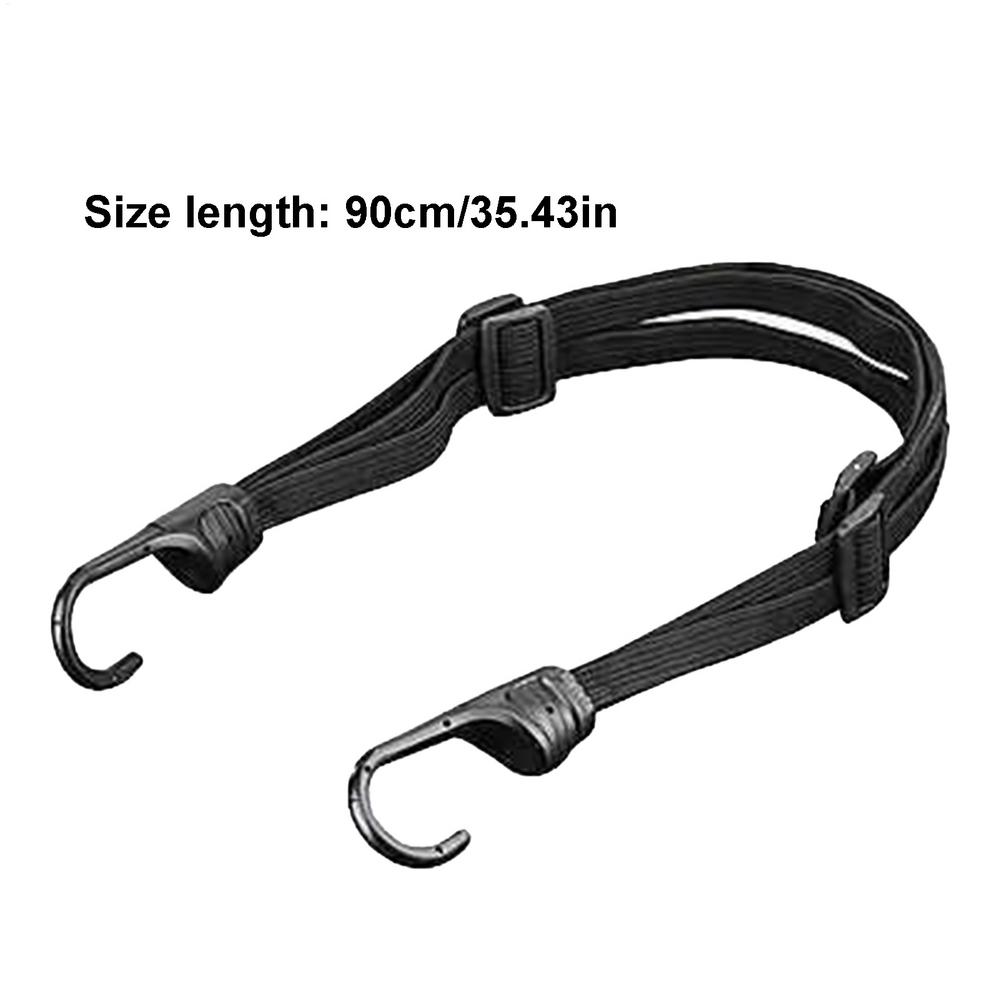 Motorcycle Straps Retractable Luggage Fixed Strap Multi-Function Elastic Rope with 2 Hooks for Travel Transport Motor Sports