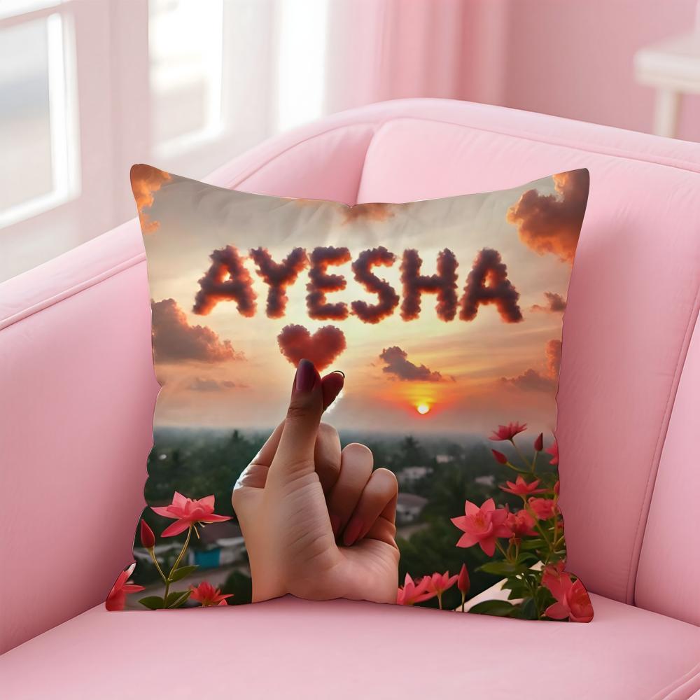 

Beautiful Scene Of Fingertips Cushion Cover Pillowcase Short Plush Invisible zipper Room Sofa Cushion Cover 30X30cm