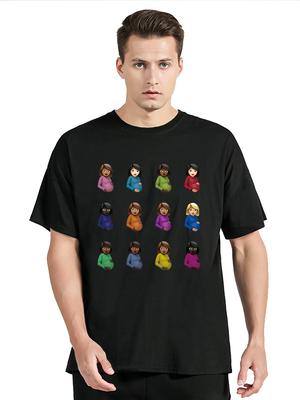 Drake Certified Lover Boy CLB Hip Hop Czarny T-shirt z okrągłym dekoltem Modne Codzienne Topy Bawełniany T-shirt Unisex Oversize Streetwear T-shirt