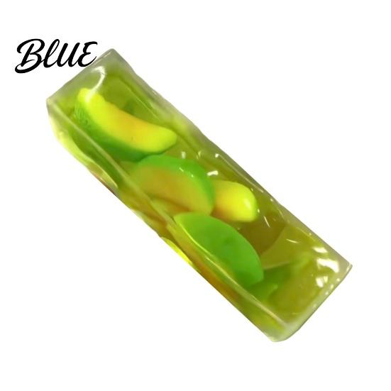 Stress Relief Clear Stick Toy Shapeable Fruit Bar Squeeze Toy No Rebound Soft Stretchy Fidget Strip for Relaxation