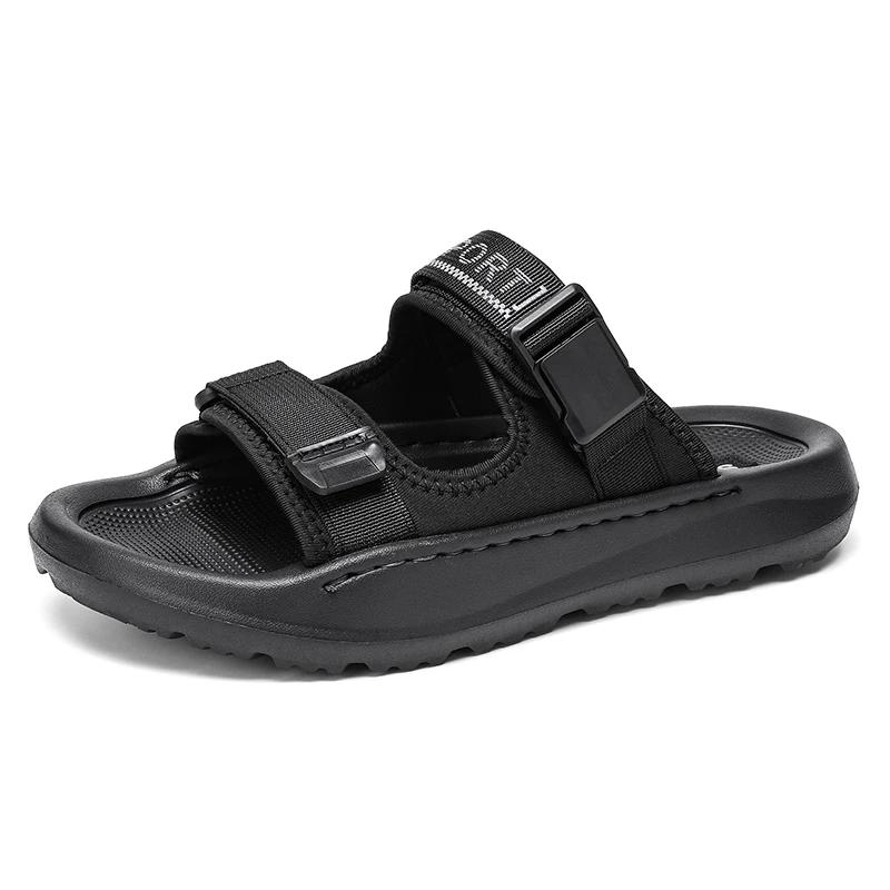 

Новое поступление, мужские тапочки, легкие, прогулочные, полуобувь, удобные, мужские, повседневные, нескользящие, уличные, мужские, классные сандалии 38 чёрный