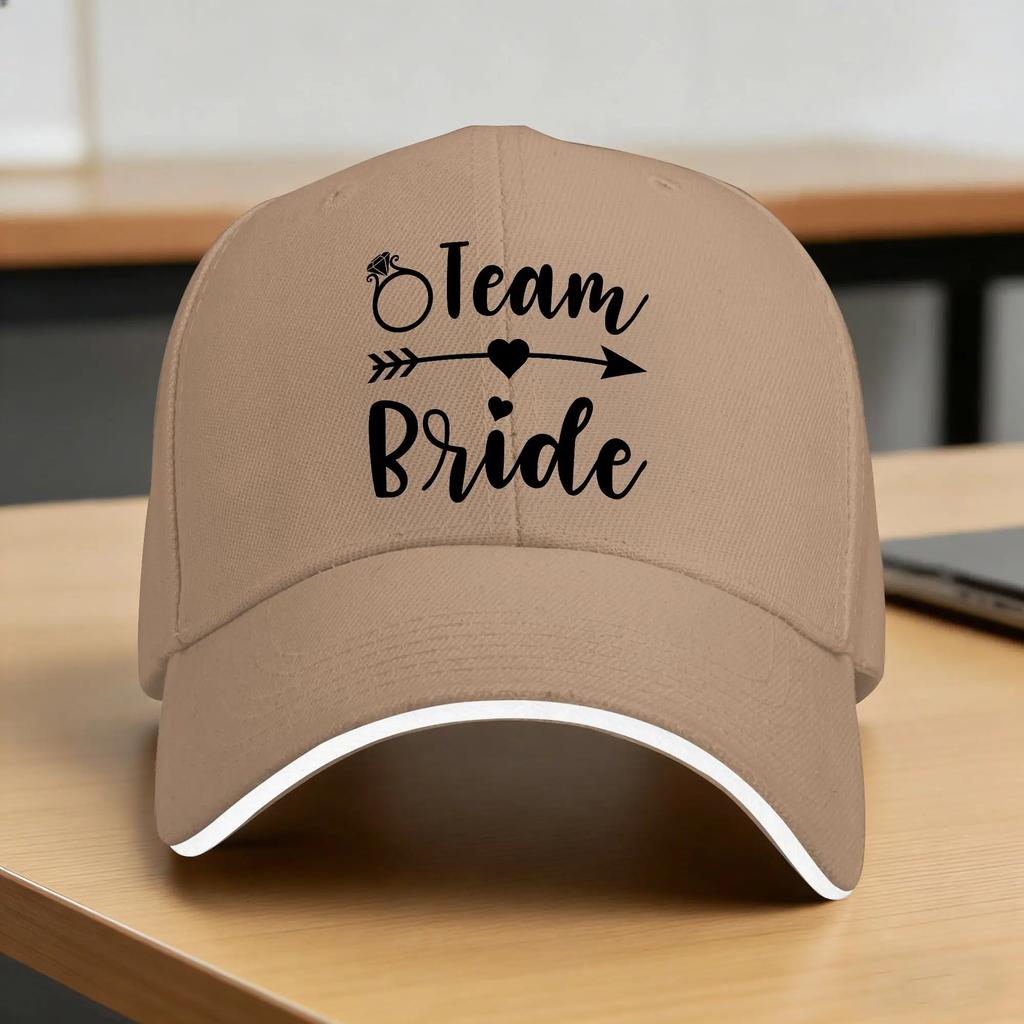 Bride  Bride Squad Tribe Matching Casual Baseball Cap Summer Trucker Hat Tennis Skate Snapback Cap Unisex Unisex Baseball Caps