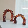 Creative Geometric Glass Arch Irregular Pipe Semi-circular Glass Handicrafts Decorative Figurines Home Decoration Accessories