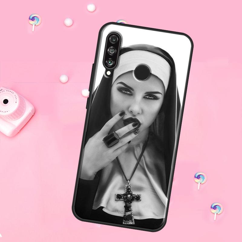 

Sister Nun For Huawei Nova 11 Pro 10 9 SE Y70 Y60 Y90 Y61 Y91 Y73 Y72 12s 12i 11i 8i P30 P40 Lite Case Huawei Nova 5T