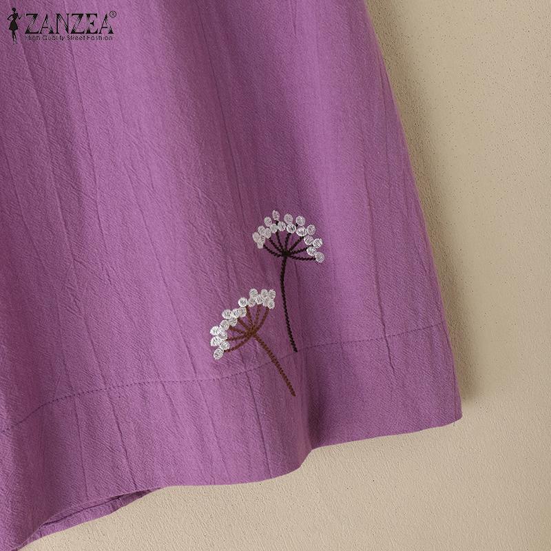 ZANZEA Womens Summer Casual Round Neck Sleeveless Tank Tops