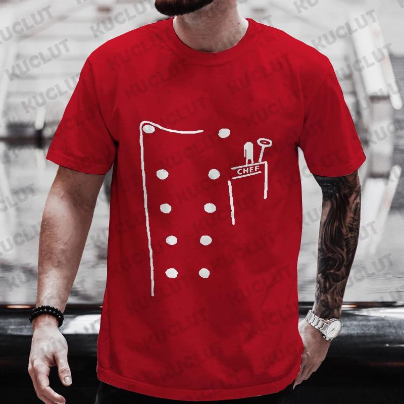 Funny Chef T Shirt Men Short Sleeve Cook Chef Tshirt Fashion Graphic Oneck Summer Short Sleeve Tee Mens Oversized Tshirts