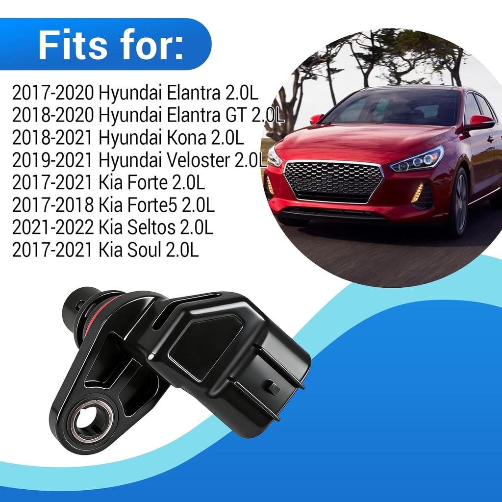 Car Engine Camshaft Position Sensor Fits for 2017-2021 Kia Forte 2.0L 2017-2020 Hyundai Elantra 2.0L Replaces 39350-2E200