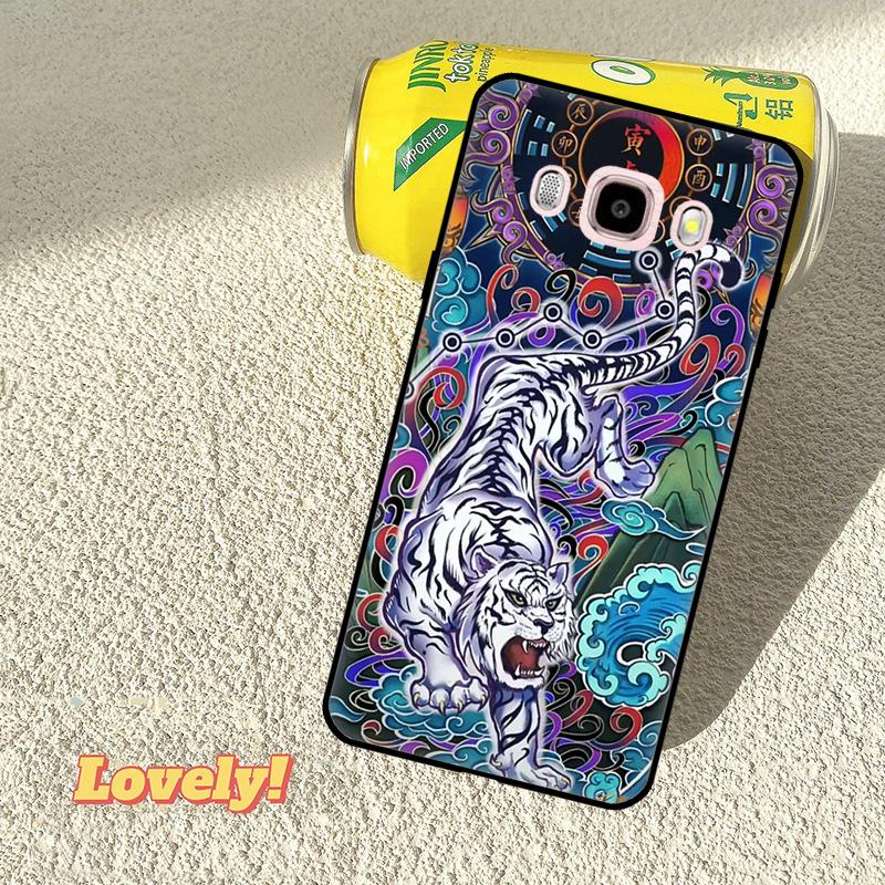 Chinese Zodiac Dragon Tiger Phone Case For Samsung Galaxy J5 J3 J7 A5 J1 2016 2017 J2 Core J8 A9 J4 J6 A6 A8 Plus 2018
