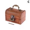Retro Storage Wooden Box Necklace Earrings Jewelry Password Lock Storage Box Key Unlocking Wooden Green Brown Lock Box