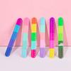 Kids Fidget Toy Clap Ring Straight Ruler Measuring Dividing Ruler  Student Stationery