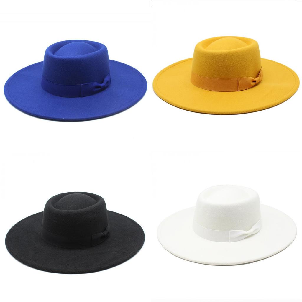 Wool Felt Bowler Hat With Wide Brim For Men And Women Outdoor Sun Protection