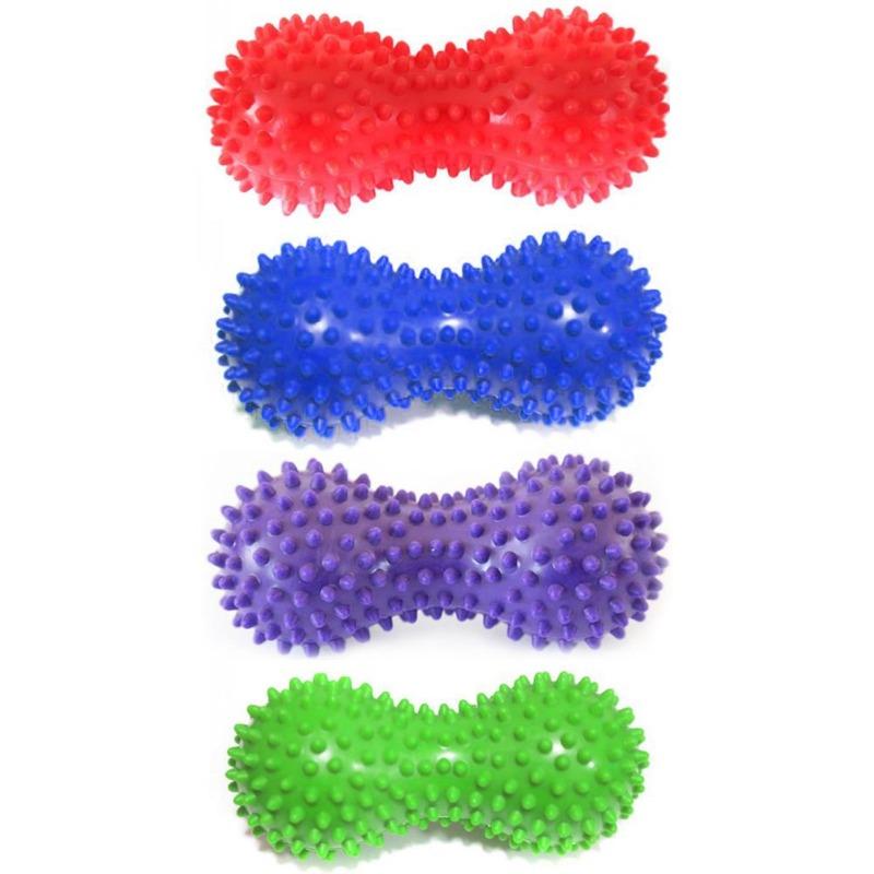 PVC Peanut Shape Massage Yoga Fitness Ball Stress Relax Body Spiky Massager