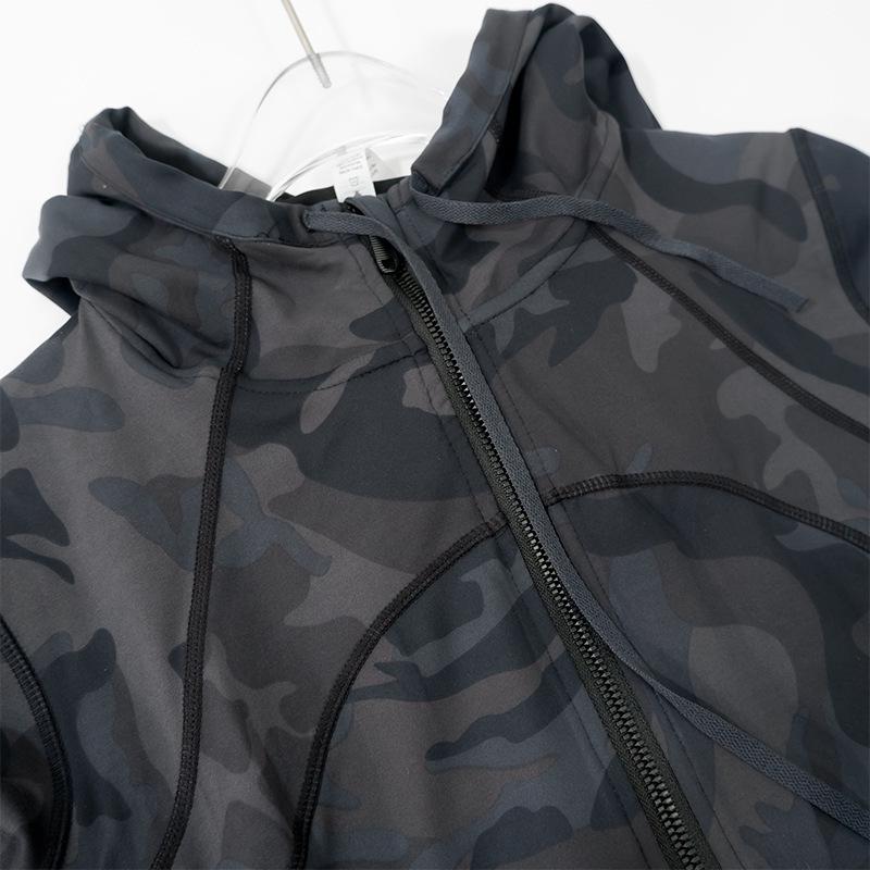 Damen Yoga Sportjacke mit Kapuze - Doppelseitig gebürstet, Hohe Elastizität, Slim Fit, Nude Feeling.