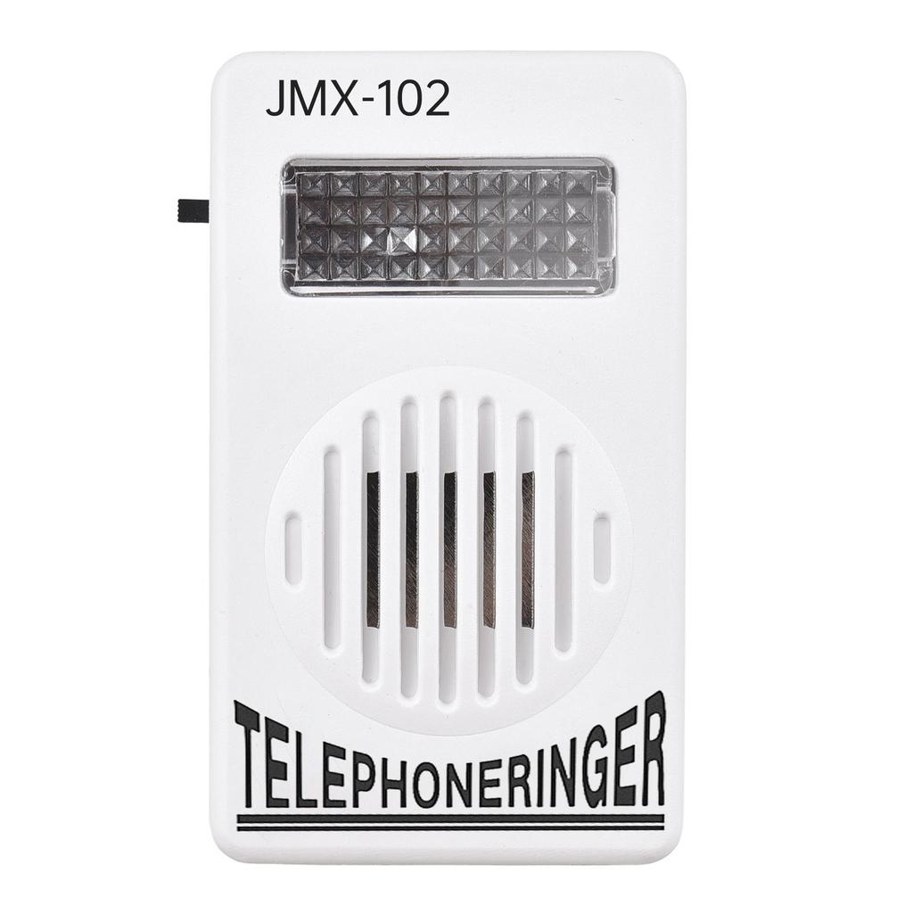 Loud Telephone Ringer 70db Amplifier Ringing Help Strobe Light Bell with Flash Light Suitable for Landline Phone 6P2C